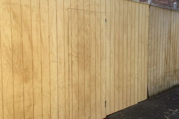 Timber Fence with Gate